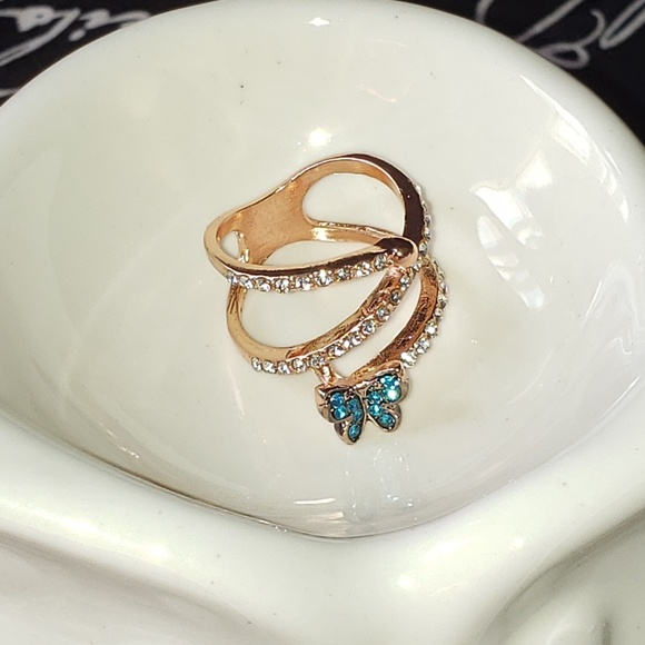 ❗Last One❗Exquisite Rose Gold Butterfly Ring - Picture 4 of 5